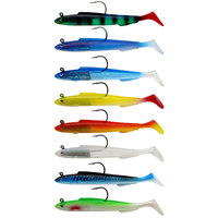 11cm 15g /15cm 30g basse leurre tête de plomb nager alose leurre en plastique souple anguille appât artificiel doux leurre de pêche