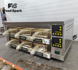 Precio de Fábrica, Suministros para Restaurantes, Gabinete de Almacenamiento de Alimentos Calientes Eléctrico de 2 Niveles para Restaurantes Comerciales <span class=keywords><strong>KFC</strong></span> - Product Image 3
