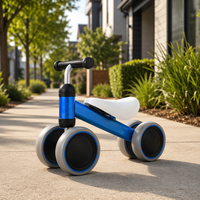 Sepeda Anak Grosir dengan Pedal Biasa, Rangka Baja Karbon & Roda EVA 10 inci untuk Balita Usia 1-3 Tahun