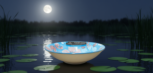 Lomris Set di 10 Ciotole in Ceramica Fatte a Mano con Motivo Lago di Loto al Chiaro di Luna - Product Image 2