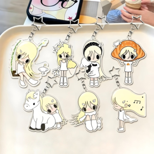 Llavero de plástico con diseño de anime, colgante de dibujos animados, ligero, a la moda, para regalo promocional, venta al por mayor - Product Image 2