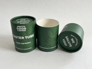 Tube en papier kraft écologique fait main, personnalisable en quatre couleurs, pour produits secs, tels que le chocolat et les herbes, avec revêtement anti-adhésif. - Product Image 4