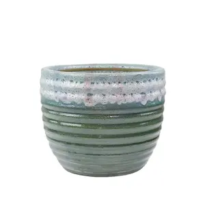 Garden Supplier Factory Direct Sales Glazed Ceramic Planter Flower Pots & Planters Private Label Packaging Available