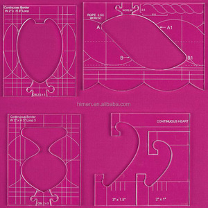 Nouvel ensemble de gabarits de bordure pour machine à coudre, permet de créer de belles bordures, 1 ensemble = 4 pièces # RL-04W - Product Image 6