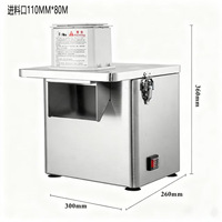 Elektrische friet snijmachine/snijder, restaurant aardappel ui wortel groentesnijder machine