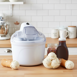 Machine à glace <span class=keywords><strong>électrique</strong></span> professionnelle en acier inoxydable à refroidissement automatique, capacité de 1,36 litre pour usage domestique - Product Image 5