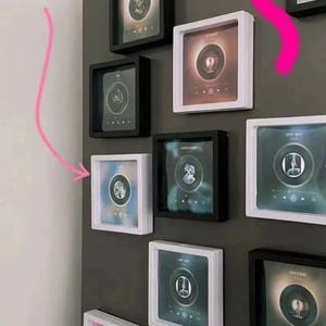 Factory Custom Acrylic MP3 Player Refrigerator Sticker 10x10x1cm Magnetic <b>Play</b> Music Magnet Personalized New Year MP3 Player - Product Image 4