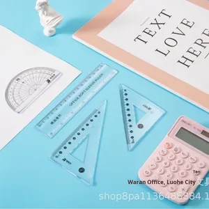 Trong suốt nhựa hình học cụ quartet-toán đo lường thiết lập phù hợp cho các trường học, giáo dục, và sử dụng kiến trúc - Product Image 1