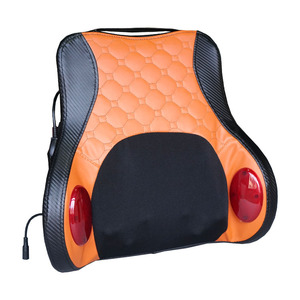 Boguan Massage Pillow Electric Backrest Vibration Tapping Hot Compress Neck Shoulder Massager Lumbar Support Plug-In - Product Image 4