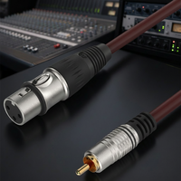 Cable de Extensión HiFi de Par Trenzado, Conductores de Cobre Libre de Oxígeno, Blindaje de Lámina de Aluminio 100%, Cubierta Flexible de PVC, Mono RCA XLR