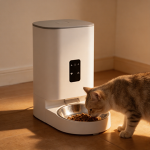 Distributeur automatique intelligent pour animaux de compagnie avec seau intérieur amovible, design portable écologique, contrôle via l'<span class=keywords><strong>application</strong></span> Tuya, capacité de 4 L pour petits animaux - Product Image 4