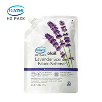 Sachet Doypack Personnalisé de Haute Qualité en PE Recyclable et Résistant à l'Humidité pour Recharges de Lessive et de Savon Liquide