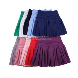 تنورة تنس للأطفال النشطين رياضيين 2 في 1 مع سراويل قصيرة من الأسفل - Product Image 1