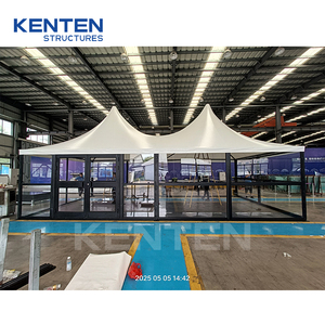 Tente Pagode Hexagonale Blanche Durable KENTEN 12x12, Tente Personnalisée pour Boutiques Éphémères/Aires de Restauration/Fêtes de Jardin/Fêtes de Cocktails - Product Image 6