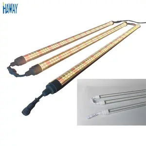 T8 LED tüp işık entegrasyonu çift sıra uzunluğu 90cm 120cm güç 15W 18W 25W tam spektrum kırmızı 4F1R 5R1B T10 grow ışık çubuğu