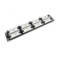 Panneau de brassage 19 pouces 2U Terminal 3m 48 ports Cat 5e Cat5e