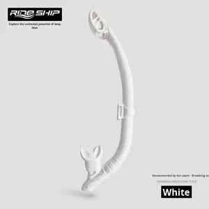 Ensemble de tuba pliable complet pour adultes embout buccal en silicone boule flottante dispositif de respiration sous-marine porte-langue pour la natation - Product Image 6