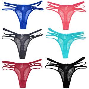 Braguitas de Encaje Sexys para Mujer, Tanga de Encaje, Braguitas Sexys con Tirantes, Ropa Interior Femenina - Product Image 1