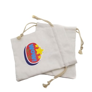 Sacs en coton à cordon de serrage géométriques, réutilisables, couleur personnalisée, sacs en mousseline pour fêtes, mariages, rangement, fournitures domestiques - Product Image 1