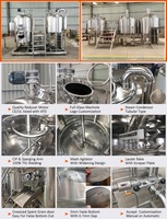 Équipement de brasserie à température contrôlée TEK, fabriqué en Chine, chaudière de brassage 5BBL 500l, cuve de mashing et de cuisson 7BBL, prix usine