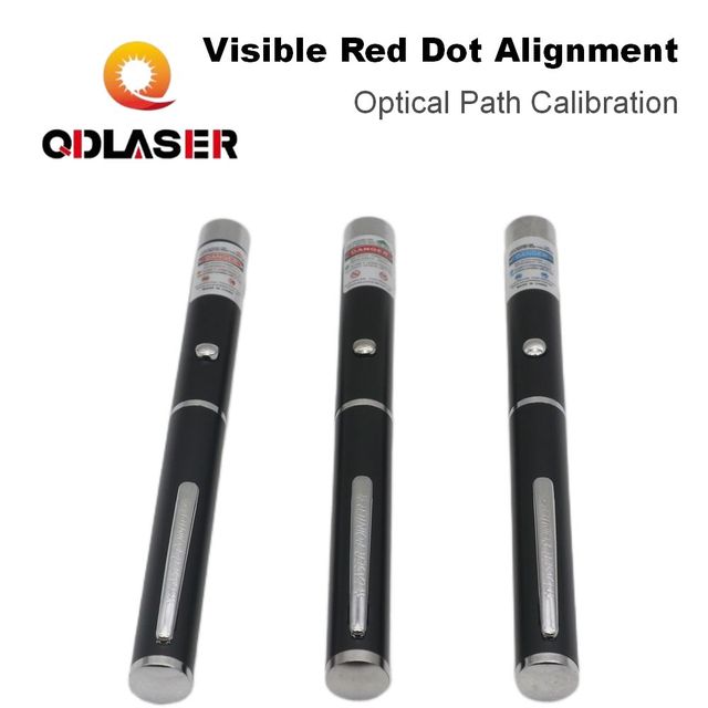 QDLASER Red Laser Alignment Pointer Pen Visible Red Dot Positioning Tool for CO2 Laser Beam Combiner Optical Path Calibration