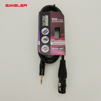 Câble 3,5 mm vers XLR Un mâle vers une femelle PC Audio Microphone Mixeur Cuivre OFC Gaine en PVC XLR Femelle vers câble audio 3,5 mm En stock