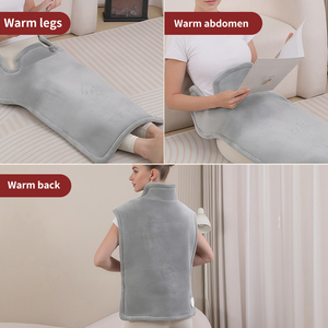 220V EU-Stecker Großformat 60x90cm Flanell-Material Manuell Verdrahtete Steuerung Extra-Große Wärmeauflage für Nackenmassagegerät - Product Image 4