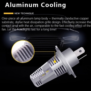 Mini <b>H4</b> LED Projector Lens Headlight High Low Beam 25w for Car Motorcycle Automotive Auto Lamps - Product Image 3