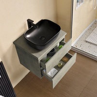Meuble de rangement pour vanité de salle de bain française de qualité avec évier Ensembles d'armoires à miroir