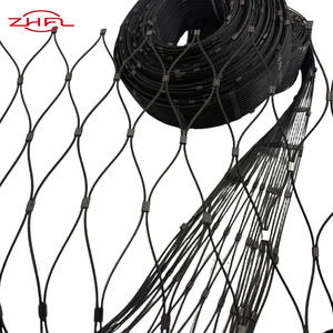 Malla de Alambre de Acero Inoxidable de Alta Calidad, Grado 304/316, con Recubrimiento de Óxido Negro, Flexible, Tejido Plano, para Cercas de Protección en Zoológicos - Product Image 5