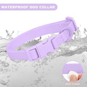 <span class=keywords><strong>Collar</strong></span> Ajustable e Impermeable para Perro con Cintas, Diseño Sólido, Suave, Cómodo y Fácil de Limpiar para Perros Pequeños, Medianos y Grandes - Product Image 4