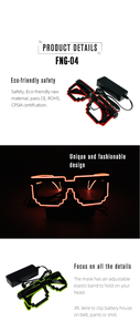 Gafas Luminosas LED EL para Fiestas de Halloween y Navidad - Product Image 5