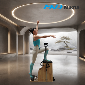 เก้าอี้พิลาทิสไม้ยางพาราแบบเรียบหรู อุปกรณ์ออกกำลังกาย MND Fitness Studio อุปกรณ์ฝึกซ้อมสำหรับยิมเชิงพาณิชย์ โซ่ยิมหลายแห่ง - Product Image 1