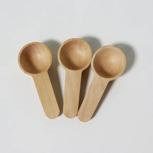 Cuillère doseuse en bois jetable de 10 g pour le thé, le café, le <span class=keywords><strong>sel</strong></span>, le sucre, le miel, cuillères en bois, vente en gros, logo personnalisé - Product Image 3