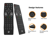 Control remoto IR de 57 teclas, color de 195mm 45g personalizable para proyector/TV/STB
