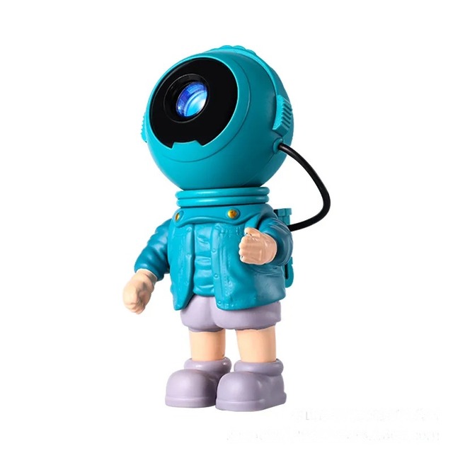 Cross-border New Astronaut Star Lamp Usb Plug-in Replaceable Film Laser Projector Astronaut Ornaments
