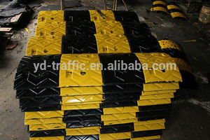 Съемная подъездная дорожка 1000*350*50 мм, скоростной горб, желтый и черный автомобиль, тяжелый резиновый удар - Product Image 6