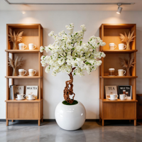 Nouvel arbre artificiel Chicostar haut de gamme en plastique de 185 cm, fleurs de cerisier, pour la décoration intérieure, la maison, l'école, les fêtes, les mariages, les boutiques