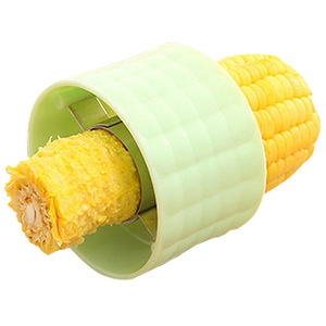เครื่องมือแกะเมล็ดข้าวโพด สีเหลือง สีฟ้า สีเบจ อุปกรณ์ครัวที่ใช้งานสะดวกสำหรับการแกะเปลือกข้าวโพดออกจากฝัก - Product Image 4
