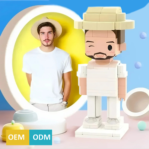 Cayi Gạch Đầu Con Số Tùy Chỉnh Đầy Đủ Cơ Thể Gạch Con Số Nhỏ Hạt Khối Đồ Chơi Gạch Tôi Con Số Vui Giáng Sinh Quà Tặng - Product Image 1