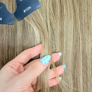 K.SWIGS Meilleures ventes Mèches de cheveux vierges Remy à reflets bruns et blonds - 100g Double trame machine Emballage personnalisable - Product Image 3