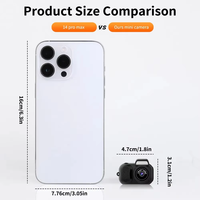 Üretici Mini kamera kamera 48MP mikro DVR kamera Y3000 taşınabilir Webcam Video ses kaydedici kamera anahtarlık ile