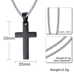 Energinox a granel al por mayor de venta Mens Christian Jesús Cristo chapado en oro Cruz de acero inoxidable colgante de joyería - Product Image 5