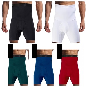 Prix usine hommes ventre contrôle Shorts taille haute sous-vêtements minceur Shapewear corps Shaper jambe Boxer slips - Product Image 1