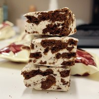 Collation croustillante en forme de flocon de neige, moelleuse et savoureuse, avec biscuits au chocolat et guimauves, dessert, sachet de 400g, biscuits, confiserie au chocolat