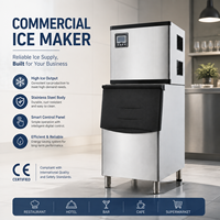Machine à glaçons commerciale avec bac de stockage de glace, type split, machine à glaçons en cubes pour hôtel, restaurant, magasin de boissons