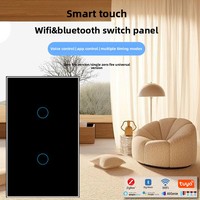 Interruptor Inteligente WiFi de 240V 16A, Resistente al Agua IPX7, Control por Voz Alexa, Panel Táctil de Vidrio con Función de Temporizador y para Aplicaciones