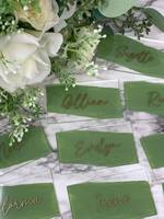 Cartes de table personnalisées en acrylique pour mariage, cartes rectangulaires avec nom, cartes de placement pour banquet, fête, décoration d'événements