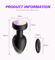 Produits pour adultes Plug anal clignotant à LED Télécommande sans fil Masturbation érotique Vibrateurs Plug anal Jouets sexuels pour hommes et femmes