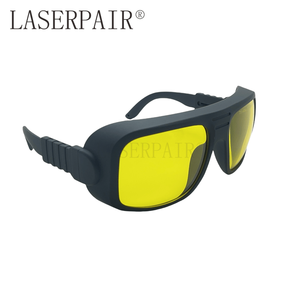 Haute transmission 79% lunettes de gravure Laser 355nm 450nm lunettes de sécurité de marquage Laser clair avec jambes flexibles Protection des yeux - Product Image 3